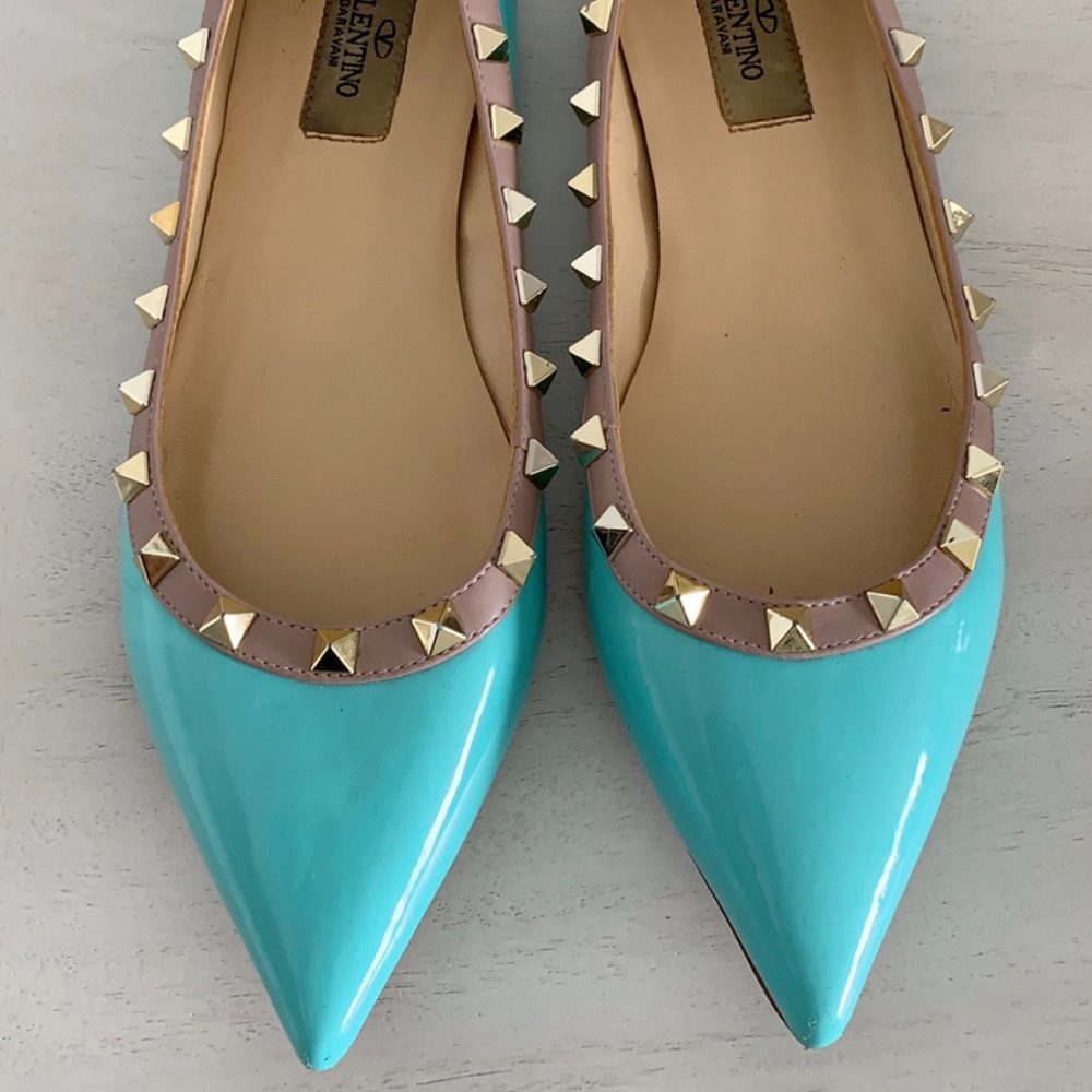 Valentino Rockstud Ballerina Flat